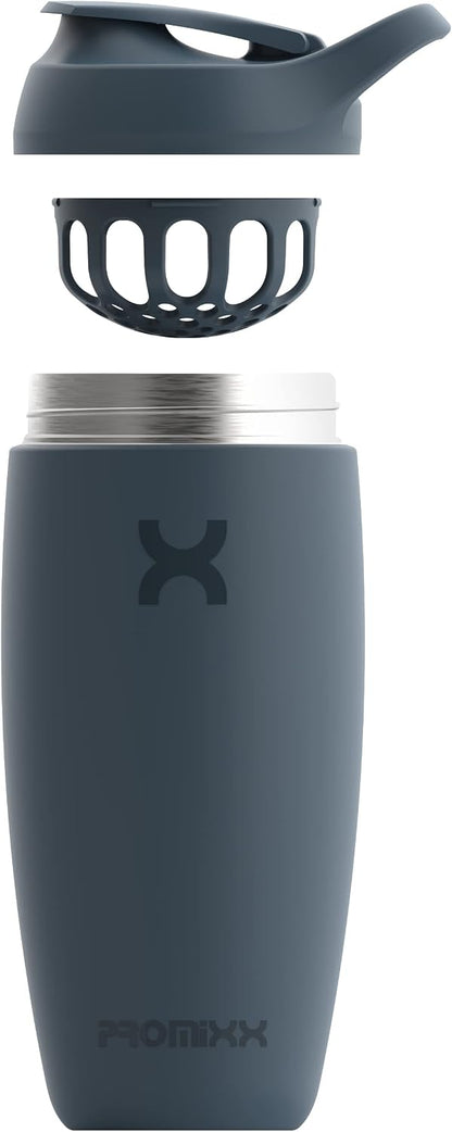 Pursuit Insulated Steel Shaker Bottle 18oz, Midnight Blue