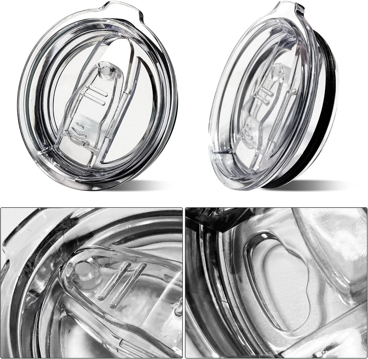 2PCS 20oz Tumbler Replacement Lids Covers for 3.25in Cup Mouth