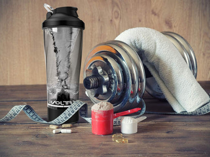 Premium Electric Protein Shaker Bottle, Made with Tritan - BPA Free - 24 oz Vortex Portable Mixer Cup/USB Rechargeable Shaker Cups for Protein Shakes