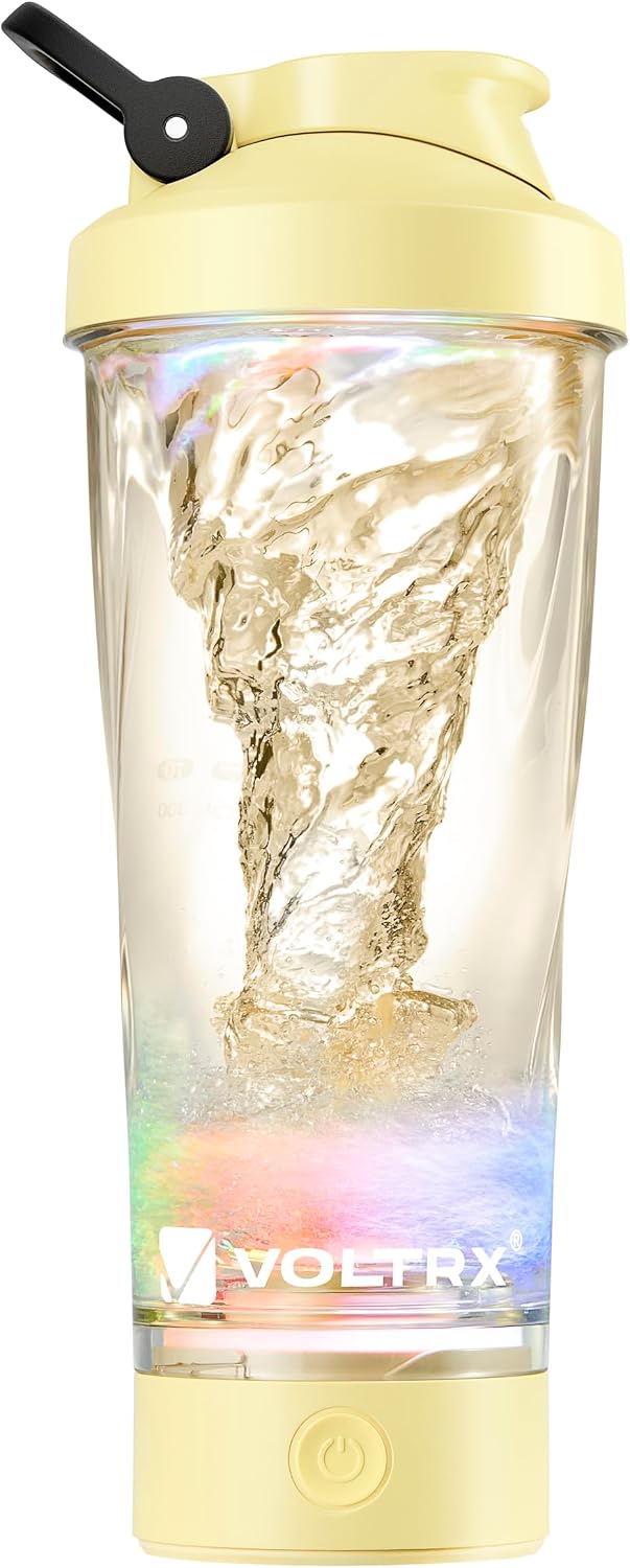 Premium Electric Protein Shaker Bottle, Made with Tritan - BPA Free - 24 oz Vortex Portable Mixer Cup/USB Rechargeable Shaker Cups for Protein Shakes