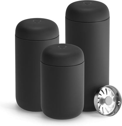 Carter Move Ceramic Lined Travel Coffee Mug 16 oz - Leak-Proof Lid | No Metallic Taste, Dishwasher Safe, Hot 12Hr Cold 24Hr, Stainless Steel Tumbler, BPA-Free, Fits Cup Holders, Electric Cobalt