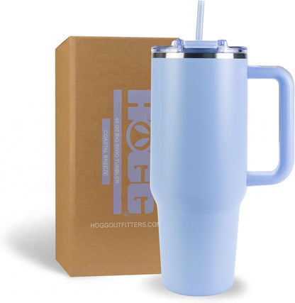 Hogg Big Swig 40oz Tumbler with Handle and Straw - Red, 40 oz Tumbler, Insulated Cup with Handle, 40oz Water Bottle with Straw, Thermal Cups, Leak Proof Lid, Travel Mugs, Stainless Steel
