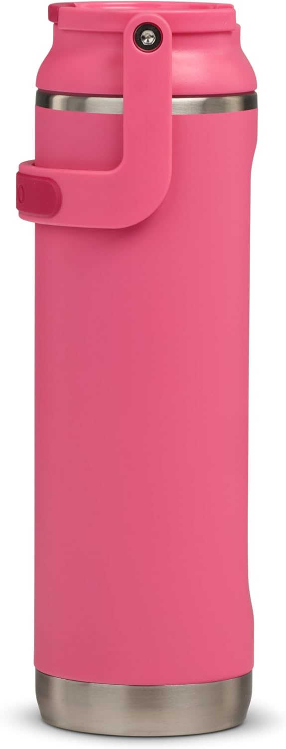 20 Oz Stainless Steel Sport Sipper Bottle, Thrift Pink