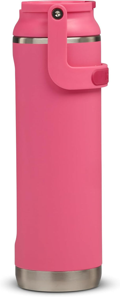 20 Oz Stainless Steel Sport Sipper Bottle, Thrift Pink