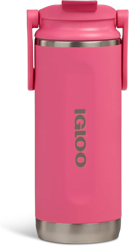 20 Oz Stainless Steel Sport Sipper Bottle, Thrift Pink
