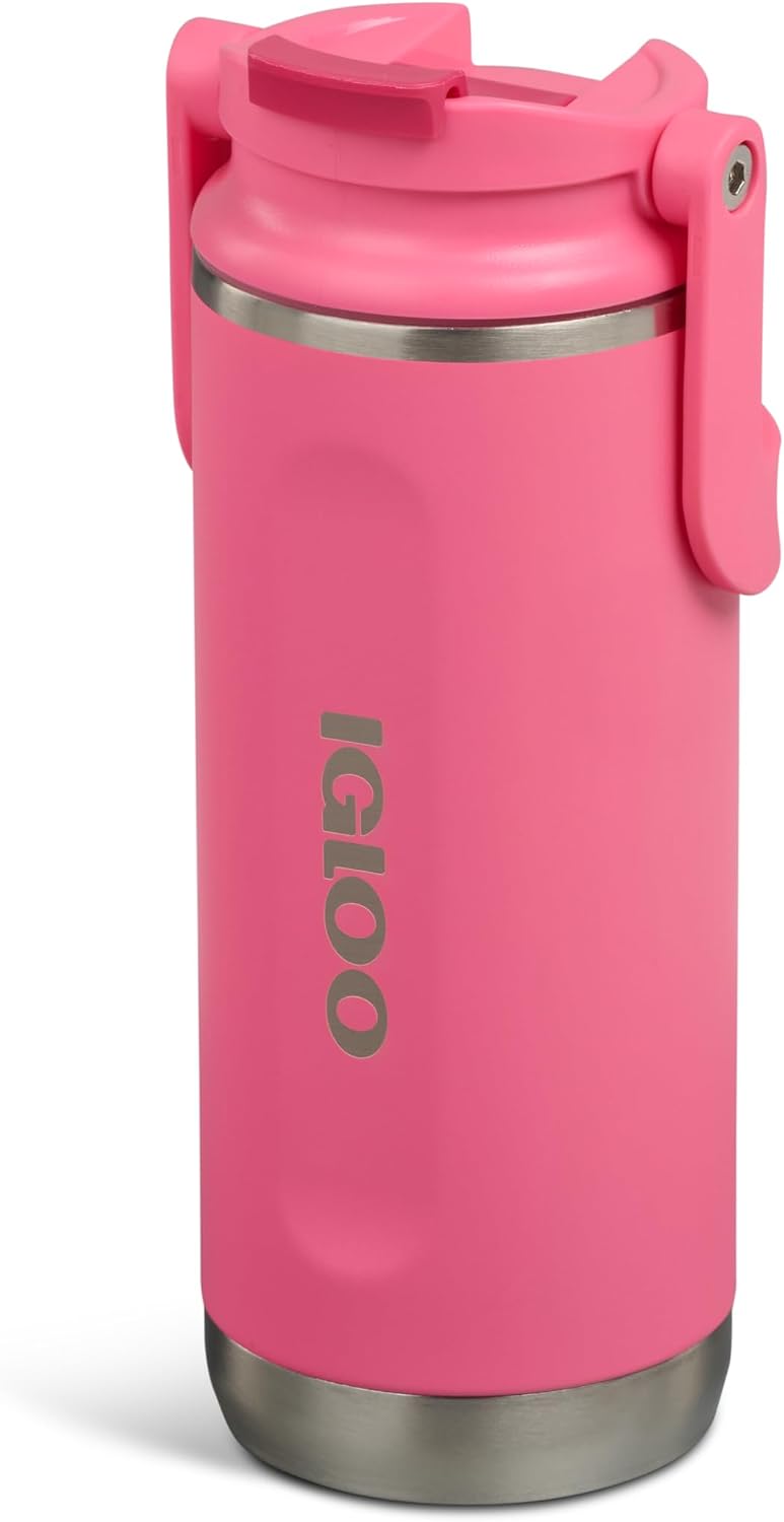 20 Oz Stainless Steel Sport Sipper Bottle, Thrift Pink