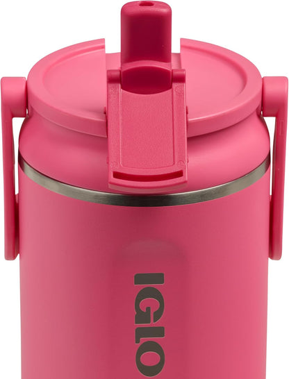 20 Oz Stainless Steel Sport Sipper Bottle, Thrift Pink