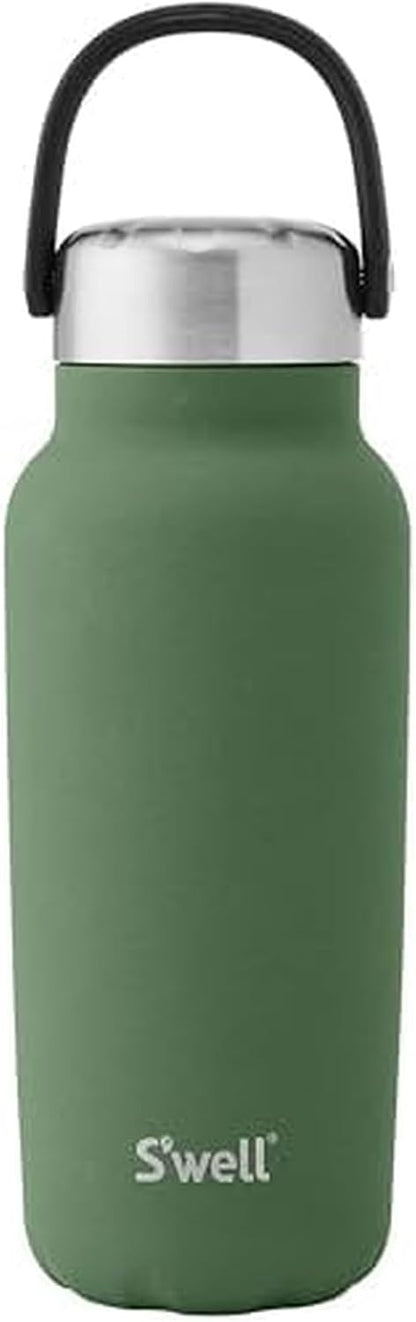 Recycled Stainless Steel Explorer with Insulated Lid and Handle, 32oz, Green Jasper, Triple Layered Vacuum Insulated Containers Keeps Drinks Cold for 42 Hours and Hot for 10