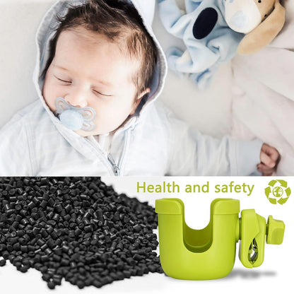 Universal Stroller Cup Holder, Adjustable Drink Holder with Phone Holder for Baby Stroller, Wheelchair, Walker, Bike, Scooter, Gifts for Family Member.