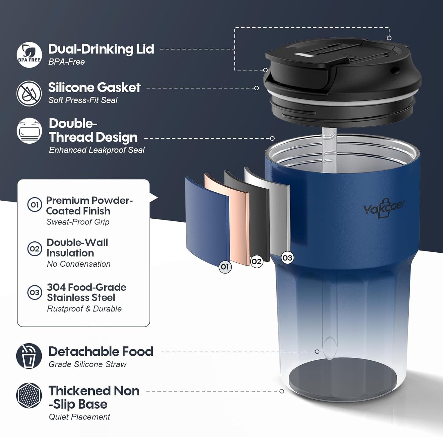 16oz Travel Coffee Mug with Flip Straw Lid Insulated Tumbler, Pink | Double Wall Stainless Steel Vacuum Tumbler for Hot and Cold Drinks, Leak-Proof and Sweat-Free for Commute and Travel,Office