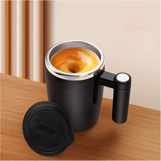 Self Stirring Mug, Rechargeable, Magnetic, Black, 380ml