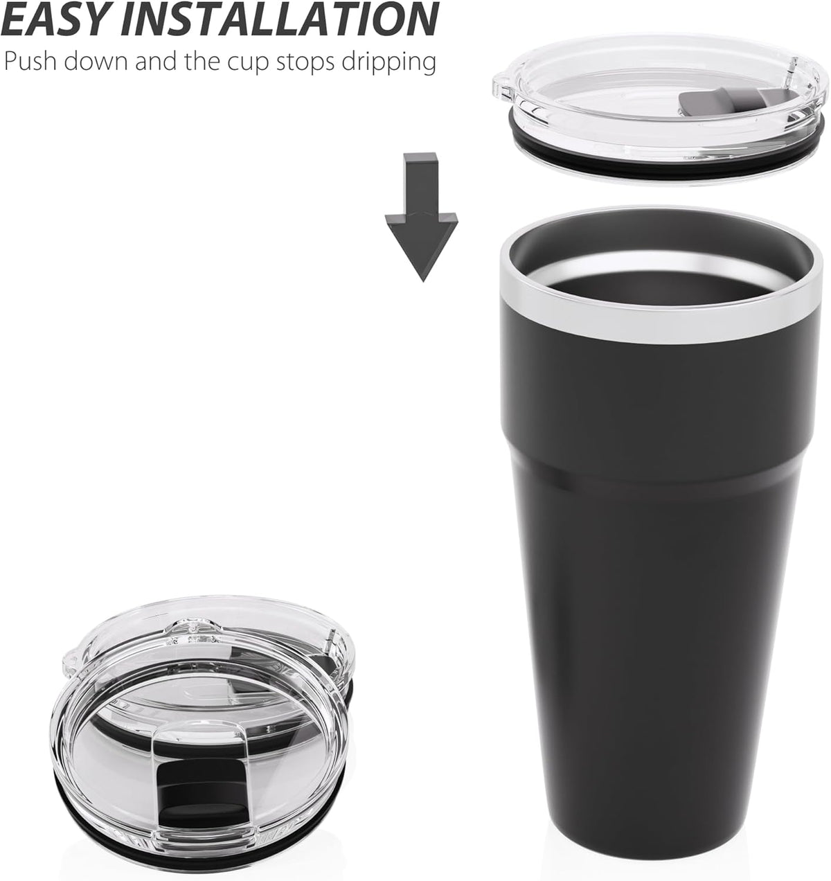 20 oz Tumbler Lid for YETI, Replacement Lids for 20oz YETI
