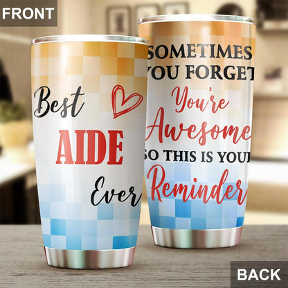 Best Caterer Ever Tumbler Stainless Steel 20oz, Office Gifts Women Men Work Friends Coworker, Driking Coffee Cup For Birthday Christmas - Colors S