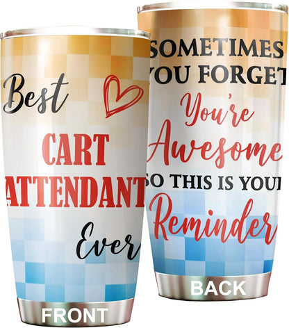 Best Caterer Ever Tumbler Stainless Steel 20oz, Office Gifts Women Men Work Friends Coworker, Driking Coffee Cup For Birthday Christmas - Colors S