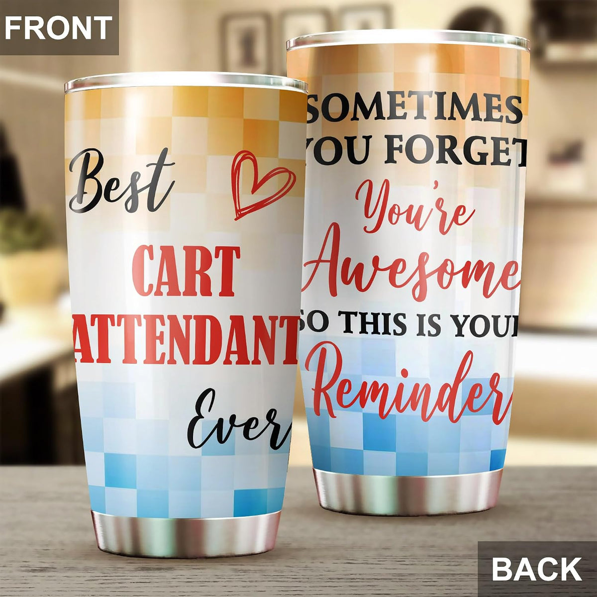 Best Caterer Ever Tumbler Stainless Steel 20oz, Office Gifts Women Men Work Friends Coworker, Driking Coffee Cup For Birthday Christmas - Colors S