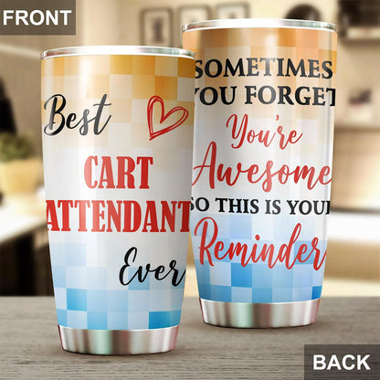 Best Caterer Ever Tumbler Stainless Steel 20oz, Office Gifts Women Men Work Friends Coworker, Driking Coffee Cup For Birthday Christmas - Colors S