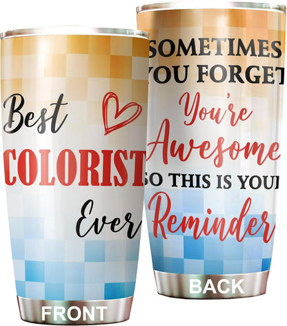 Best Caterer Ever Tumbler Stainless Steel 20oz, Office Gifts Women Men Work Friends Coworker, Driking Coffee Cup For Birthday Christmas - Colors S