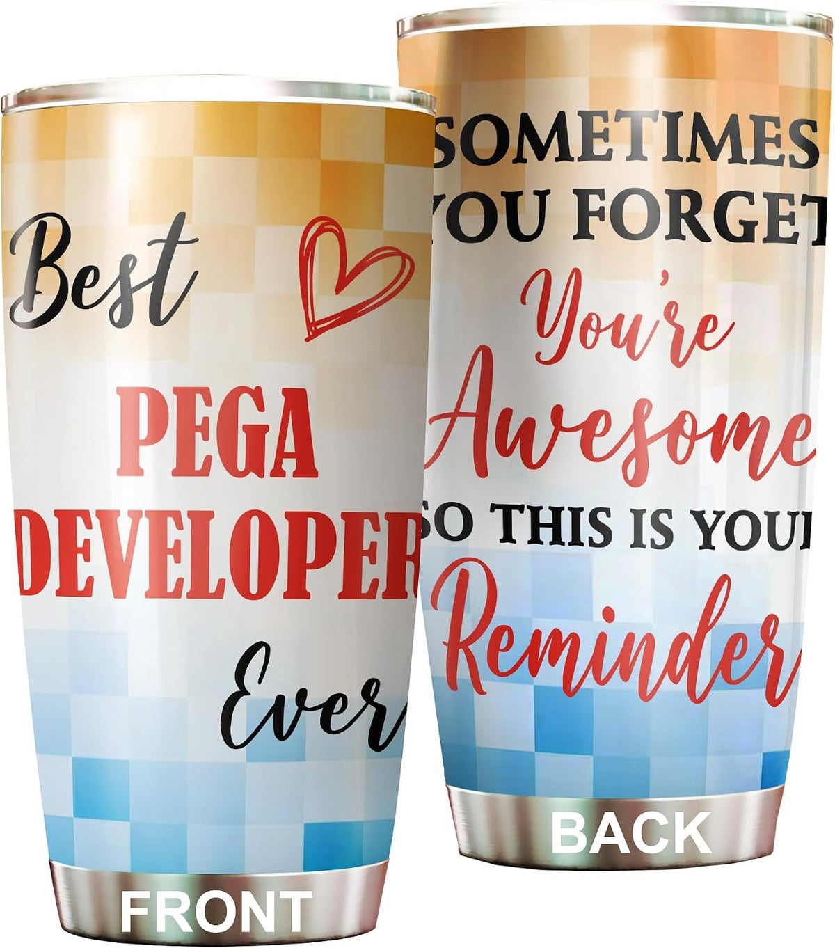 Best Caterer Ever Tumbler Stainless Steel 20oz, Office Gifts Women Men Work Friends Coworker, Driking Coffee Cup For Birthday Christmas - Colors S