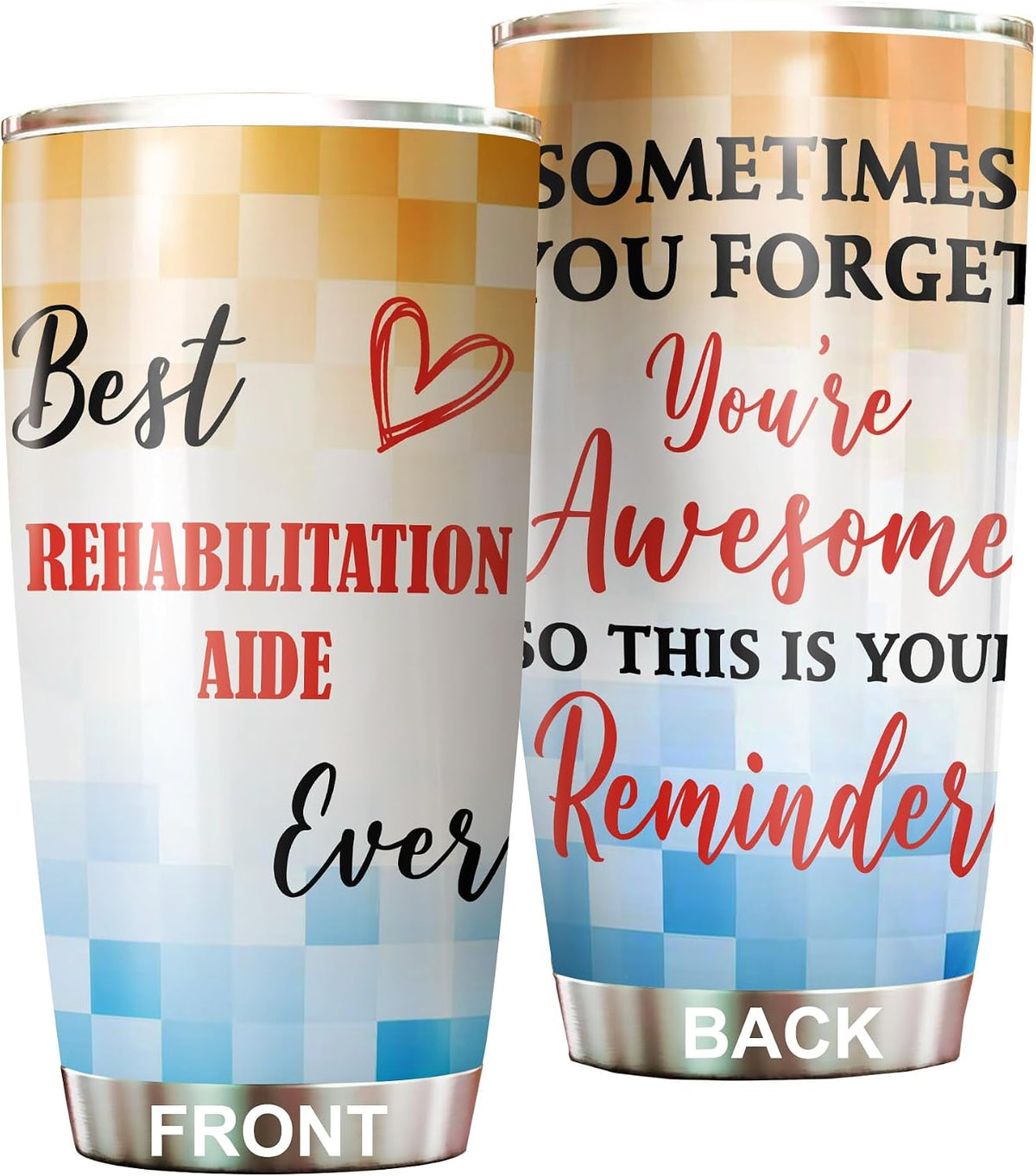 Best Caterer Ever Tumbler Stainless Steel 20oz, Office Gifts Women Men Work Friends Coworker, Driking Coffee Cup For Birthday Christmas - Colors S