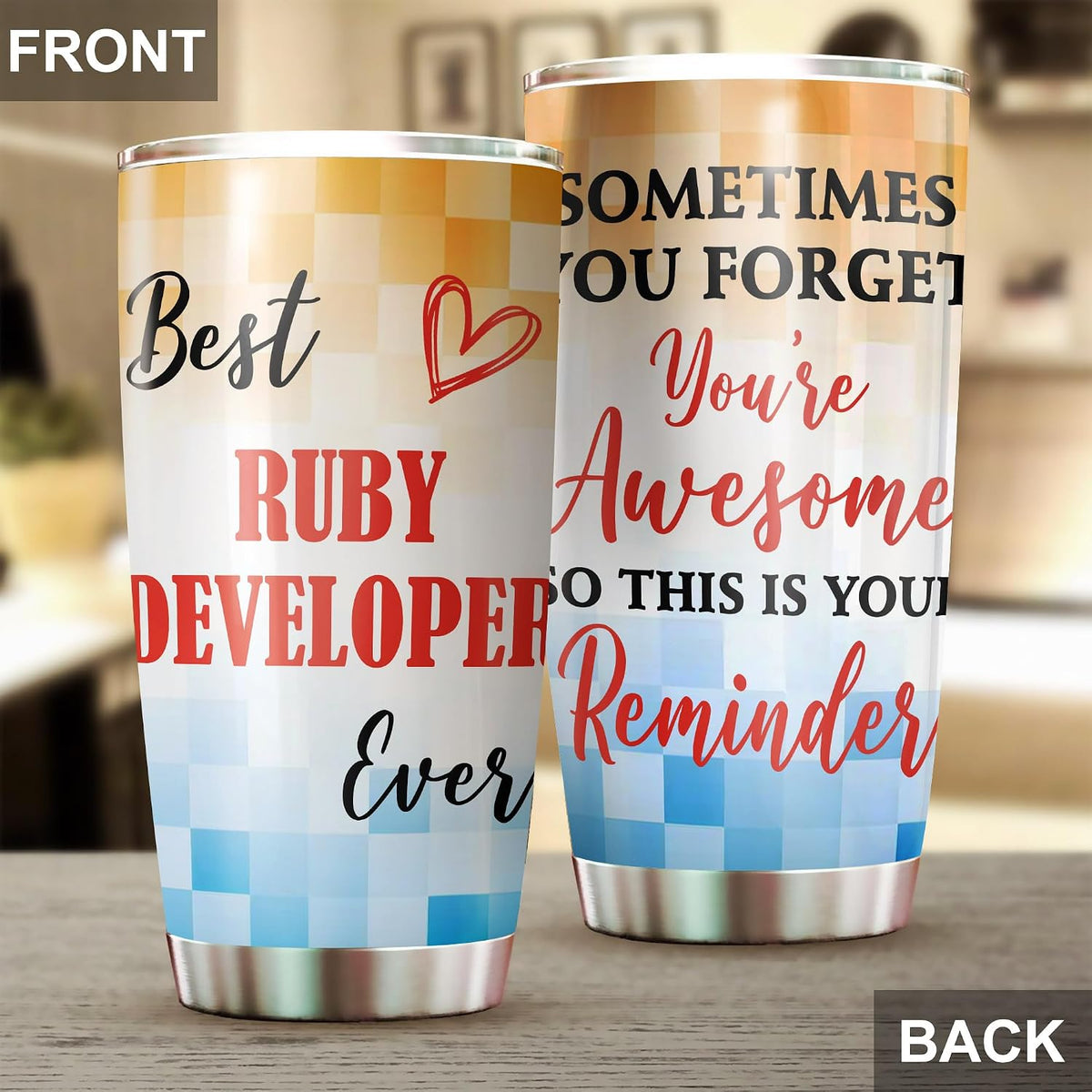 Best Caterer Ever Tumbler Stainless Steel 20oz, Office Gifts Women Men Work Friends Coworker, Driking Coffee Cup For Birthday Christmas - Colors S