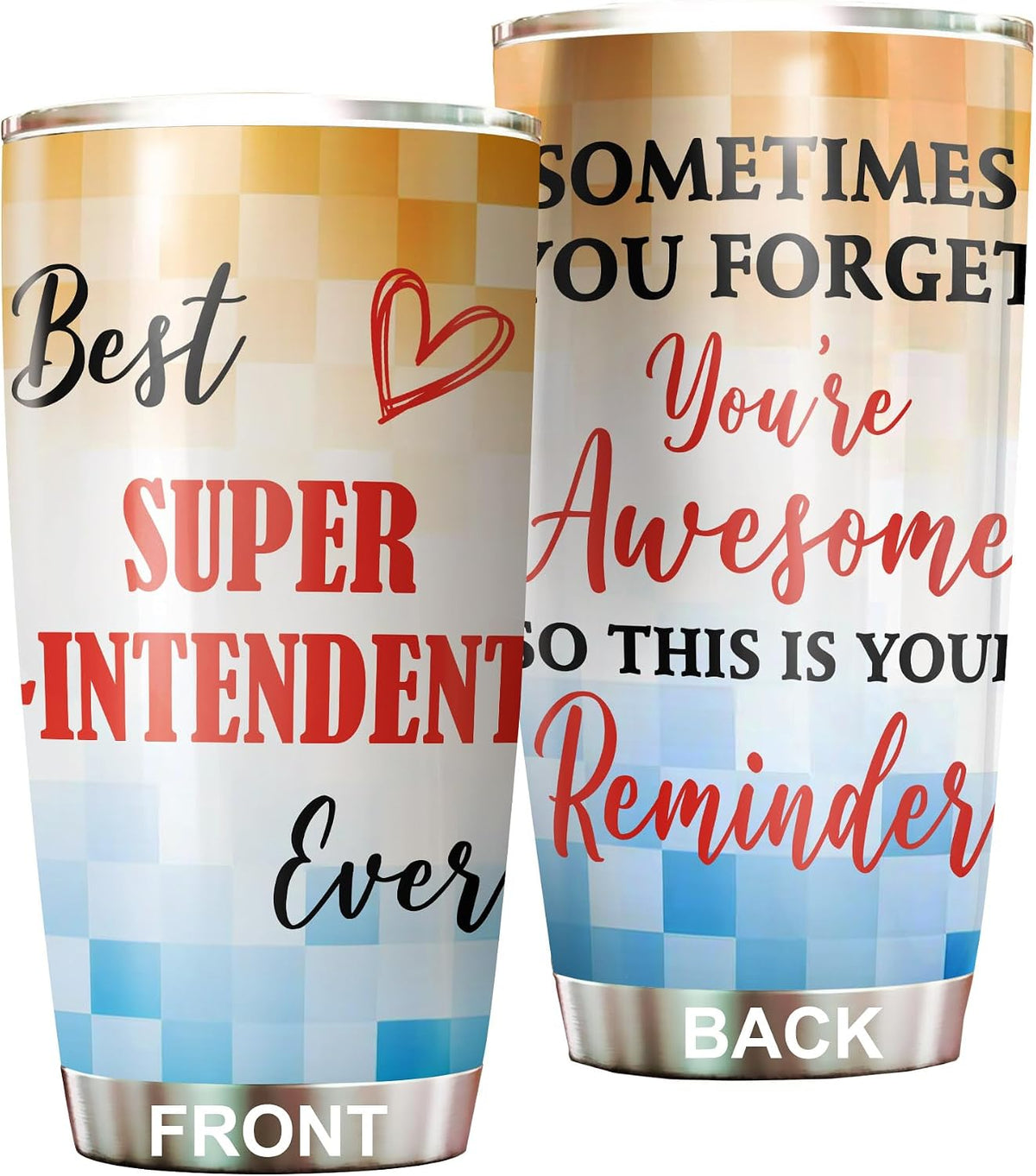 Best Caterer Ever Tumbler Stainless Steel 20oz, Office Gifts Women Men Work Friends Coworker, Driking Coffee Cup For Birthday Christmas - Colors S
