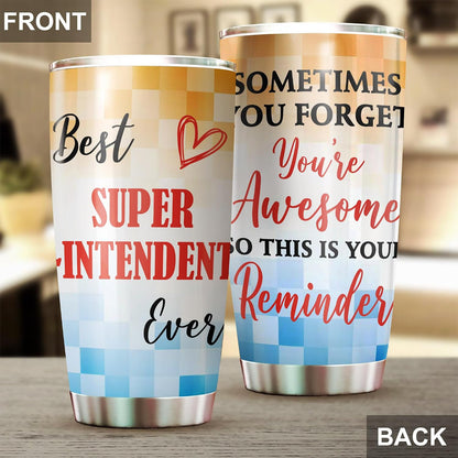 Best Caterer Ever Tumbler Stainless Steel 20oz, Office Gifts Women Men Work Friends Coworker, Driking Coffee Cup For Birthday Christmas - Colors S
