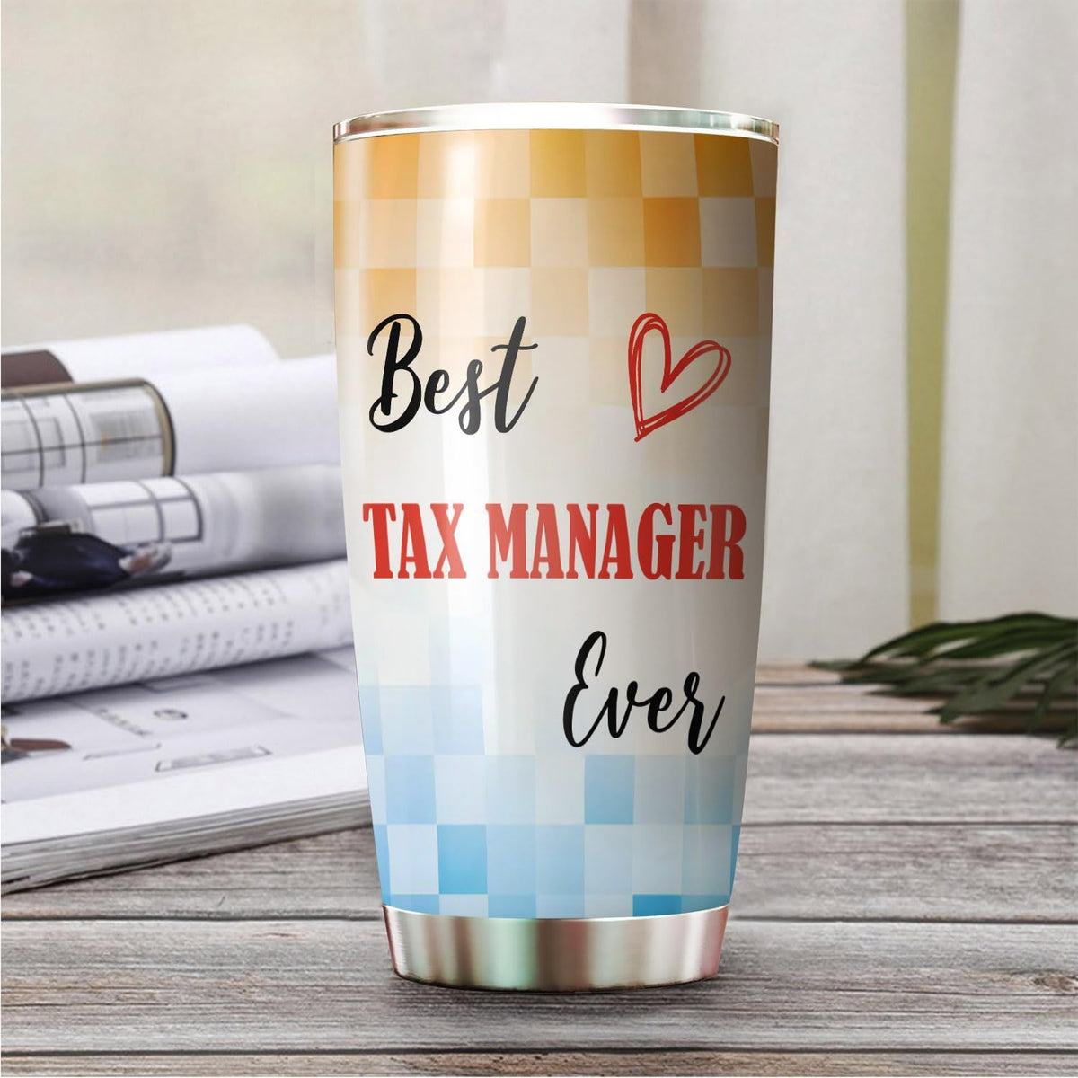 Best Caterer Ever Tumbler Stainless Steel 20oz, Office Gifts Women Men Work Friends Coworker, Driking Coffee Cup For Birthday Christmas - Colors S