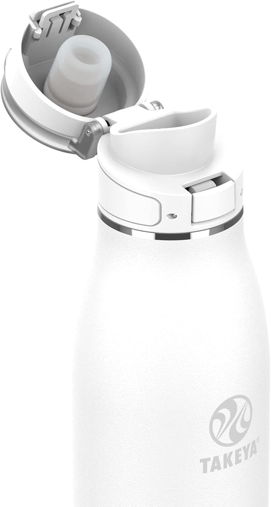 Traveler Stainless Steel Travel Coffee Mug with Flip-Lock Lid (17 oz, Arctic) - Leakproof Insulated Mug for Coffee & Tea
