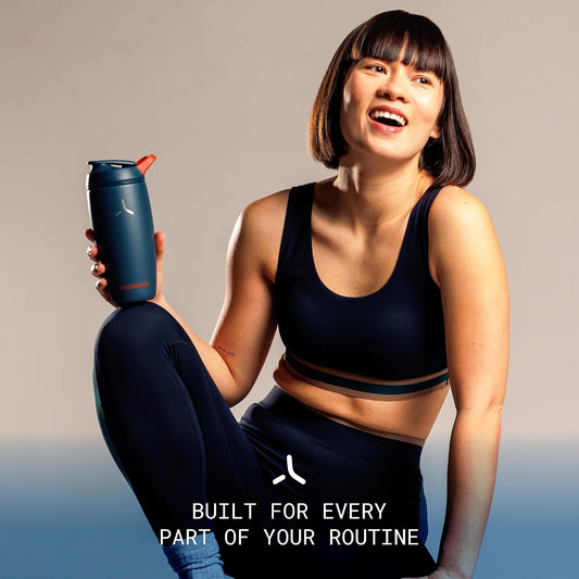 Pursuit Insulated Steel Shaker Bottle 18oz, Midnight Blue