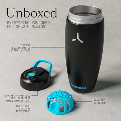Pursuit Insulated Steel Shaker Bottle 18oz, Midnight Blue