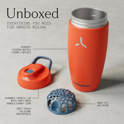Pursuit Insulated Steel Shaker Bottle 18oz, Midnight Blue