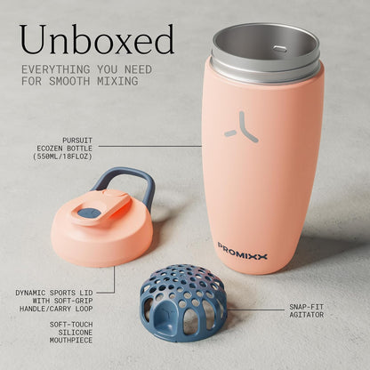 Pursuit Insulated Steel Shaker Bottle 18oz, Midnight Blue