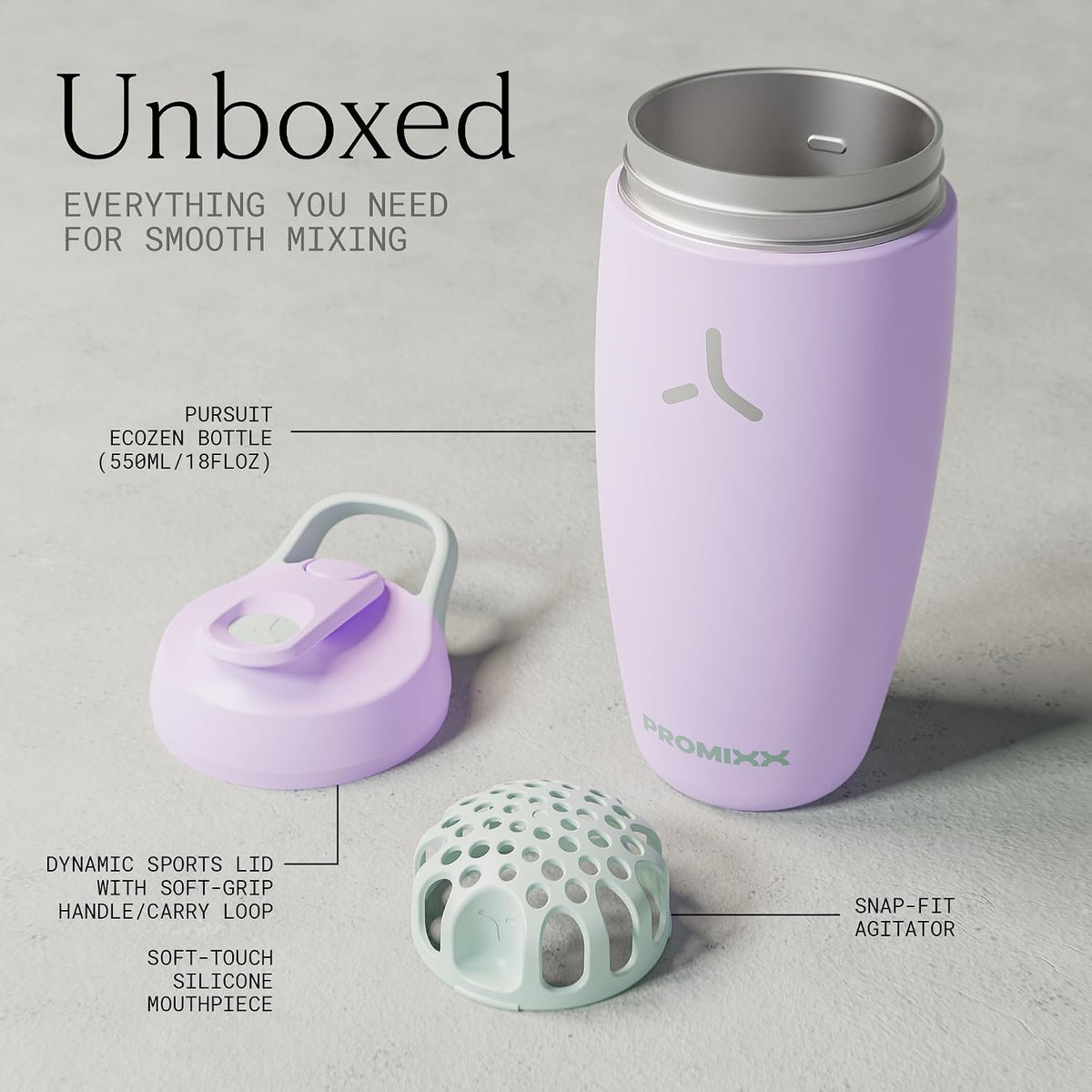 Pursuit Insulated Steel Shaker Bottle 18oz, Midnight Blue