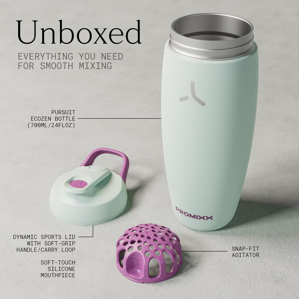 Pursuit Insulated Steel Shaker Bottle 18oz, Midnight Blue