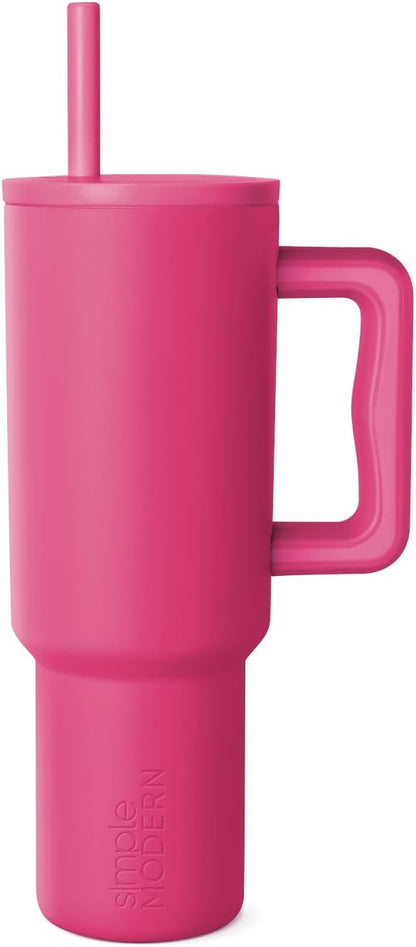 40oz Leak-Proof Ceramic Lined Tumbler with Handle | Skiing | Trek Signature Insulated Water Bottle with Straw Lid | Cupholder Friendly Tumbler with Silicone Base | Downhill Skiing