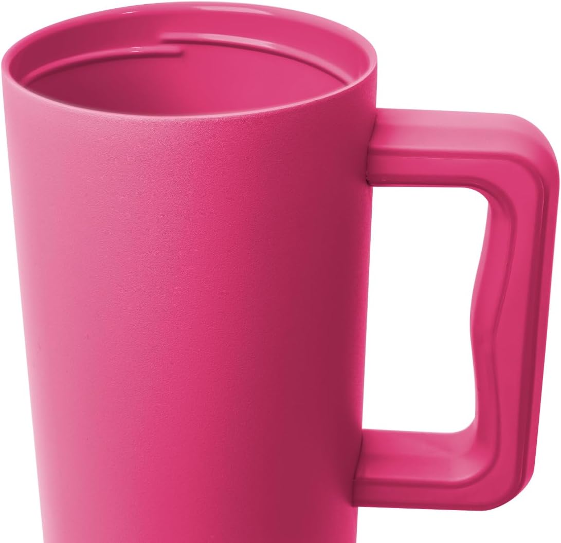 40oz Leak-Proof Ceramic Lined Tumbler with Handle | Skiing | Trek Signature Insulated Water Bottle with Straw Lid | Cupholder Friendly Tumbler with Silicone Base | Downhill Skiing