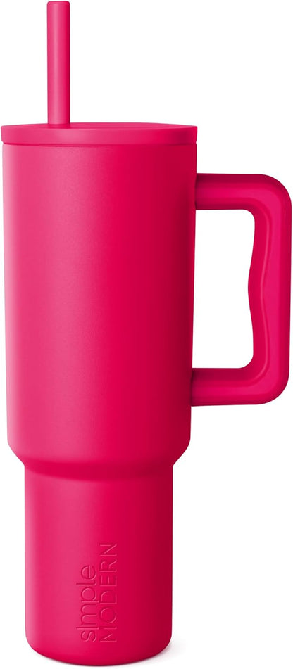 40oz Leak-Proof Ceramic Lined Tumbler with Handle | Skiing | Trek Signature Insulated Water Bottle with Straw Lid | Cupholder Friendly Tumbler with Silicone Base | Downhill Skiing