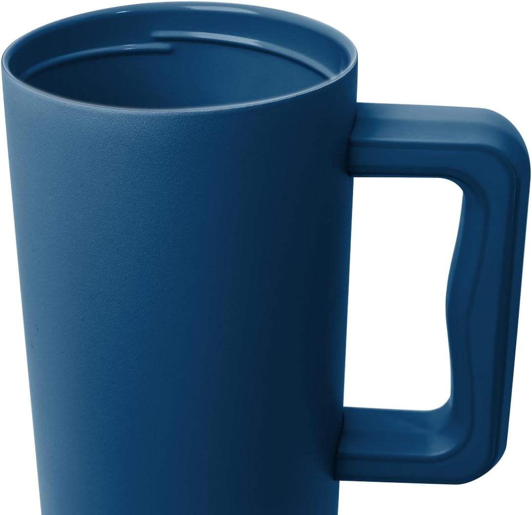 40oz Leak-Proof Ceramic Lined Tumbler with Handle | Skiing | Trek Signature Insulated Water Bottle with Straw Lid | Cupholder Friendly Tumbler with Silicone Base | Downhill Skiing