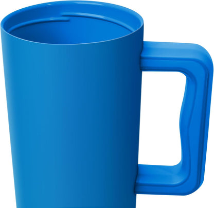 40oz Leak-Proof Ceramic Lined Tumbler with Handle | Skiing | Trek Signature Insulated Water Bottle with Straw Lid | Cupholder Friendly Tumbler with Silicone Base | Downhill Skiing