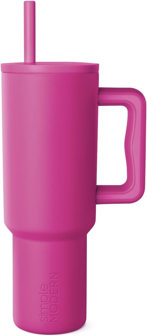 40oz Leak-Proof Ceramic Lined Tumbler with Handle | Skiing | Trek Signature Insulated Water Bottle with Straw Lid | Cupholder Friendly Tumbler with Silicone Base | Downhill Skiing