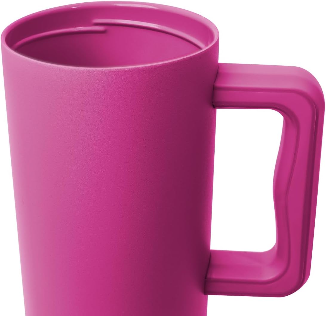 40oz Leak-Proof Ceramic Lined Tumbler with Handle | Skiing | Trek Signature Insulated Water Bottle with Straw Lid | Cupholder Friendly Tumbler with Silicone Base | Downhill Skiing
