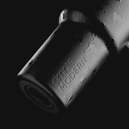 40oz Leak-Proof Ceramic Lined Tumbler with Handle | Skiing | Trek Signature Insulated Water Bottle with Straw Lid | Cupholder Friendly Tumbler with Silicone Base | Downhill Skiing