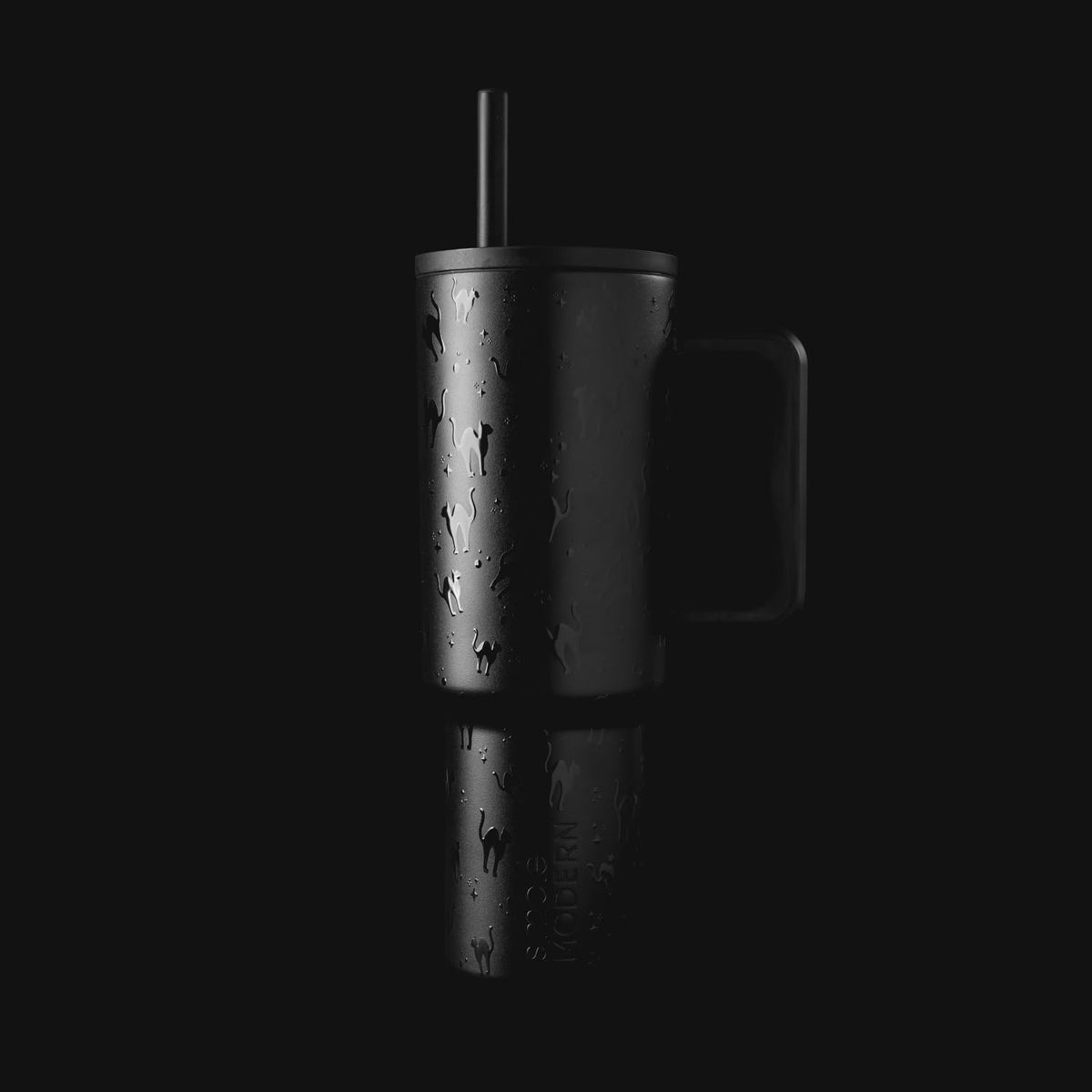 40oz Leak-Proof Ceramic Lined Tumbler with Handle | Skiing | Trek Signature Insulated Water Bottle with Straw Lid | Cupholder Friendly Tumbler with Silicone Base | Downhill Skiing