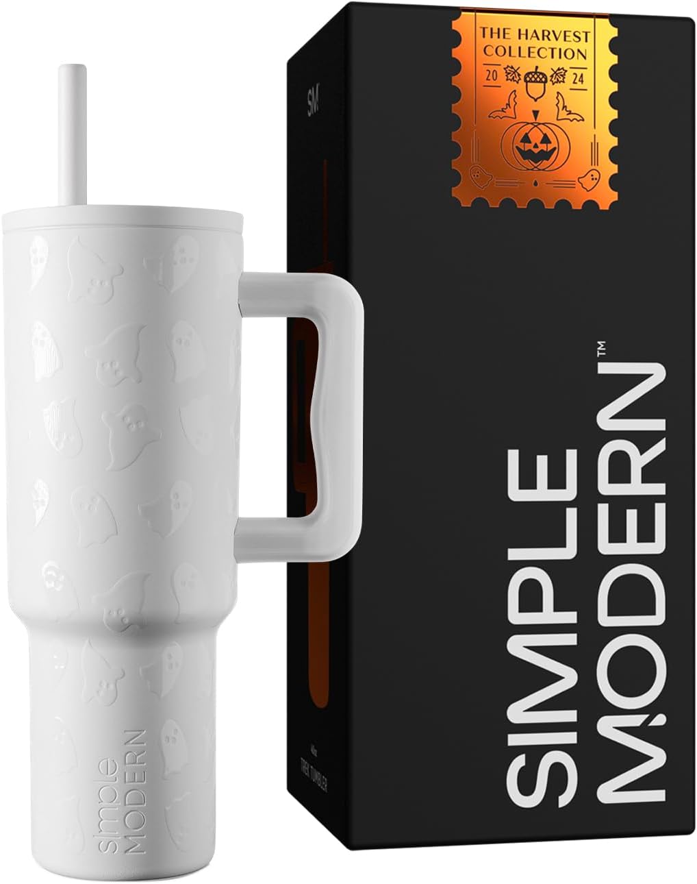 40oz Leak-Proof Ceramic Lined Tumbler with Handle | Skiing | Trek Signature Insulated Water Bottle with Straw Lid | Cupholder Friendly Tumbler with Silicone Base | Downhill Skiing