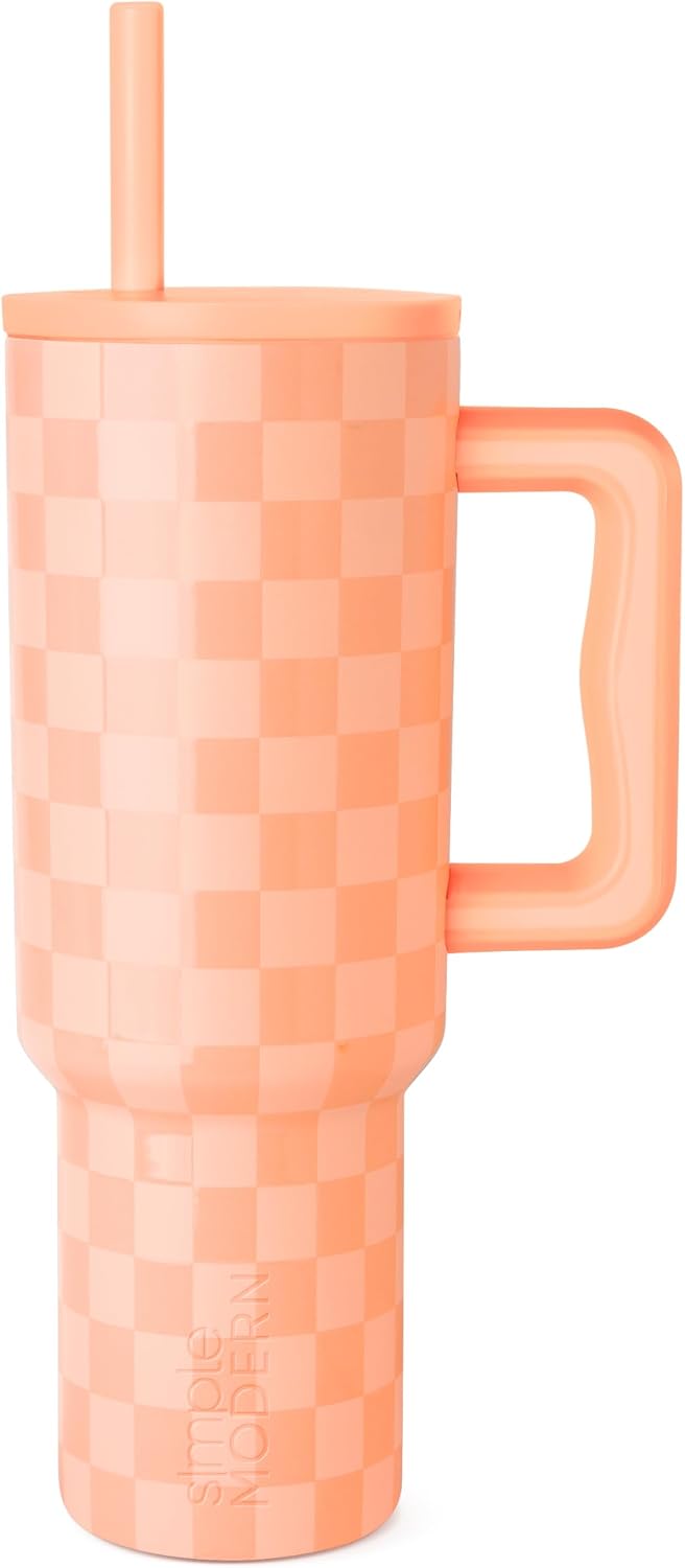 40oz Leak-Proof Ceramic Lined Tumbler with Handle | Skiing | Trek Signature Insulated Water Bottle with Straw Lid | Cupholder Friendly Tumbler with Silicone Base | Downhill Skiing