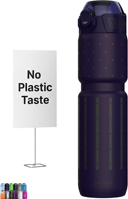 Insulated Bike Water Bottle, Odor-free Liner, 24oz 700ml