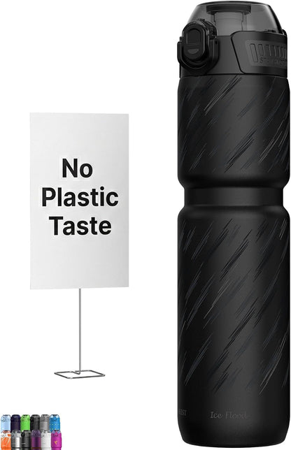 Insulated Bike Water Bottle, Odor-free Liner, 24oz 700ml