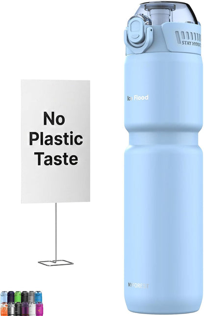 Insulated Bike Water Bottle, Odor-free Liner, 24oz 700ml