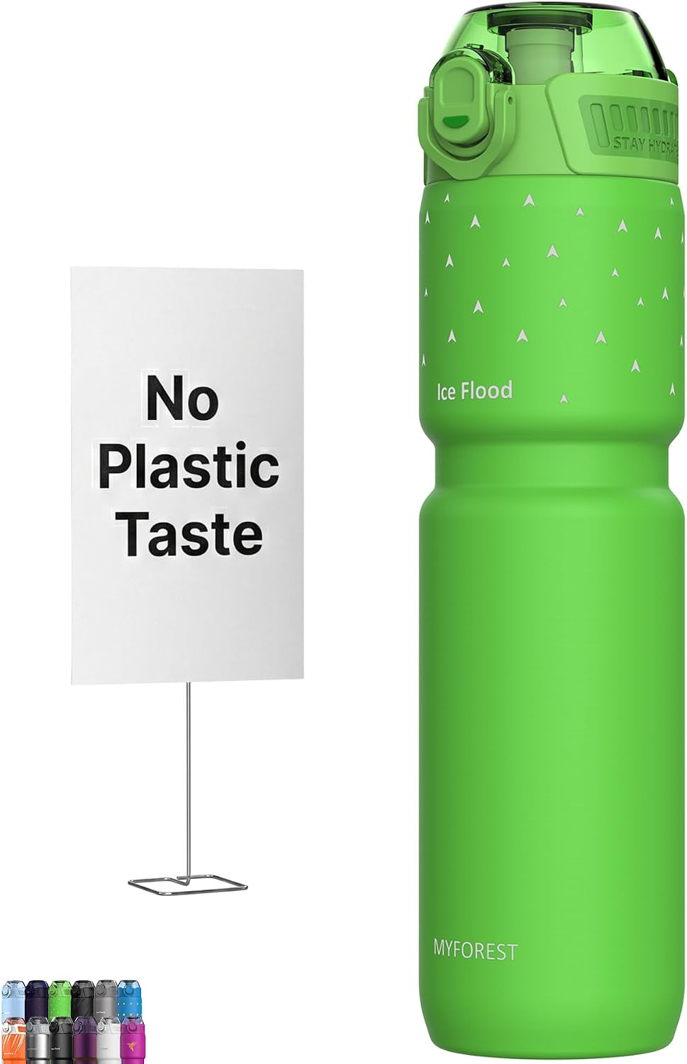 Insulated Bike Water Bottle, Odor-free Liner, 24oz 700ml