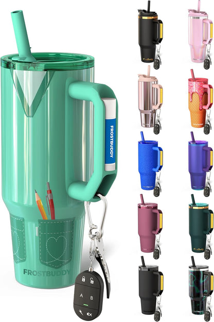 Thicc Buddy 16oz Tumbler - Insulated Stainless Steel (Cinnamon) | Double-wall vacuum insulated | Spill-proof flip lid | 18/8 premium stainless steel | Cup-holder friendly - Colors A